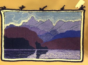 Coast by Karin Groth Smyrna (painting with wool) SOLD!