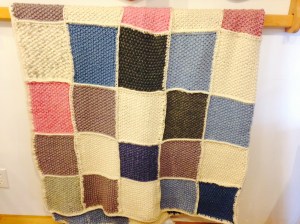 Knitted Wool Bed Spread - Queen size by Karin Groth $300