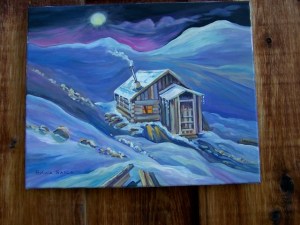Yukon Cabin by Sylvia Sands $240