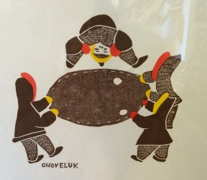 OHOVELUK, Mona - stone cut print