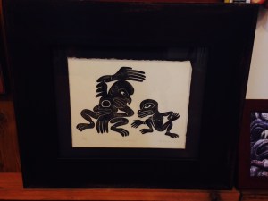 The Challenge 3/50 by Stan Bevan Framed Japanese Wood Block Print Limited Edition (16 1/2 x 17 1/2) $700