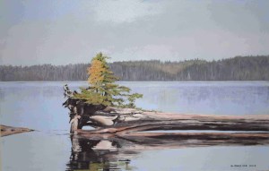 Rebirth by Geoff Braiser Acrylic on Board (31 1/2 x 20) $450