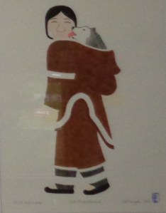 Child and Pup by Levi Panipak