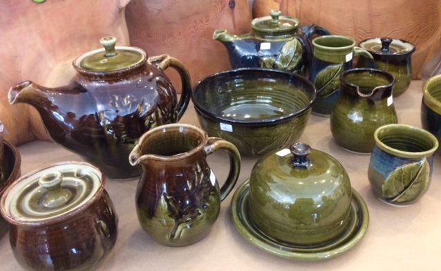 Leaf inspired pottery by Mary Lou Westman
