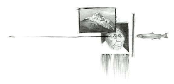 Salmon Woman by Leah Pipe