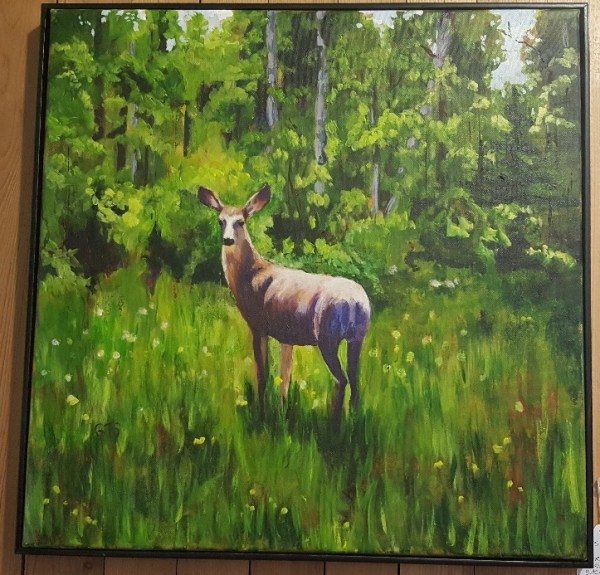 Deer Looking Back by Gail Turner Sears